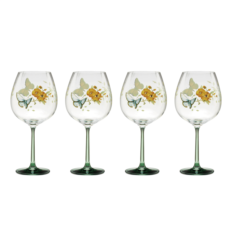 Lenox(R) Butterfly Meadow(R) Balloon Wine Glasses - Set of 4