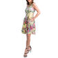 Womens 24/7 Comfort Apparel Yellow Floral Fit & Flare Dress - image 3