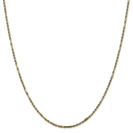 Unisex Gold Classics&#40;tm&#41; 1.8mm. 14k Diamond Cut Milano Rope Necklace