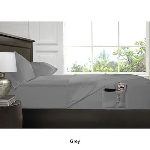 Cathay Home Pocket Smart Sheet Set with Side Pockets