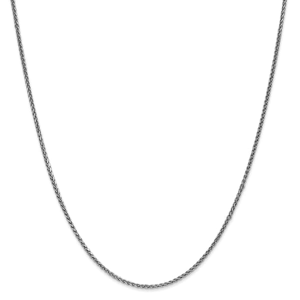 Unisex Gold Classics&#40;tm&#41; 1.4mm. 14k White Gold Spiga 14in. Necklace - image 