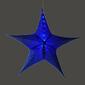 Evergreen Large Lighted Blue Fabric Star - image 2