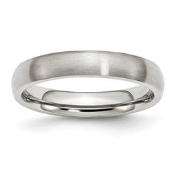 Mens Gentlemen's Classics(tm) Stainless Steel Brushed 4mm Band