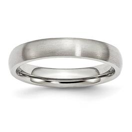 Mens Gentlemen's Classics&#40;tm&#41; Stainless Steel Brushed 4mm Band