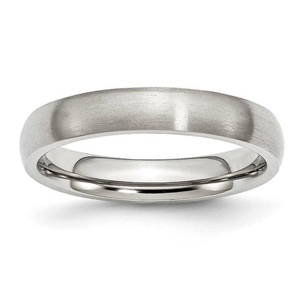 Mens Gentlemen's Classics&#40;tm&#41; Stainless Steel Brushed 4mm Band - image 
