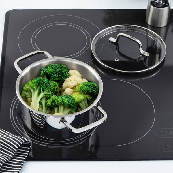 BergHOFF Helix Stainless Steel 7.25in. Stockpot w/ Glass Lid