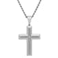 Mens Gentlemen's Classics(tm) 1/20ctw. Steel Cross Pendant - image 1