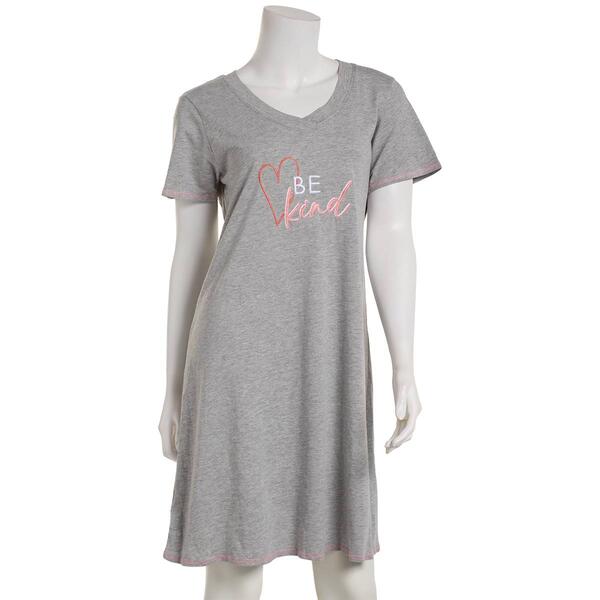Womens Rene Rofe&#40;R&#41; Kind Heart Embroidered Nightshirt - image 