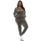 Plus Size White Mark Two Piece Velour Tracksuit Set - image 12