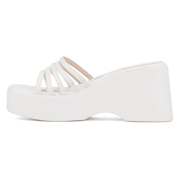 Womens Olivia Miller Dreamer Wedge Slide Sandals