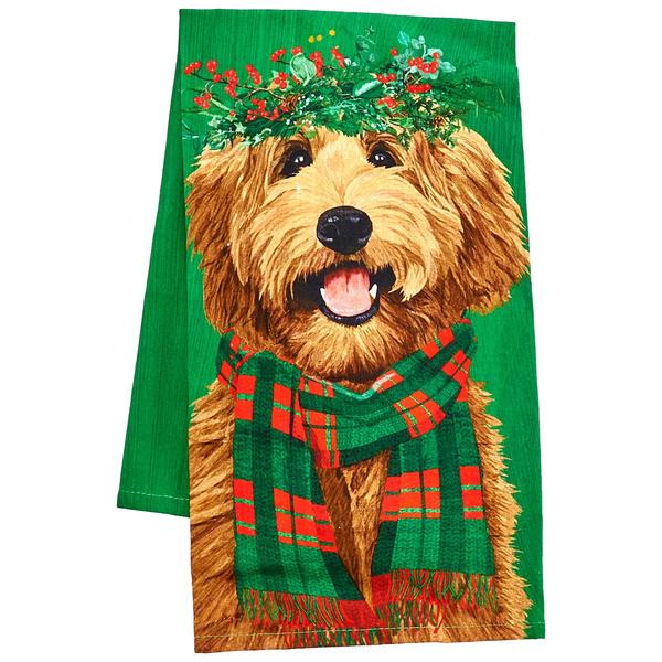 Holiday Labradoodle Kitchen Towel - image 