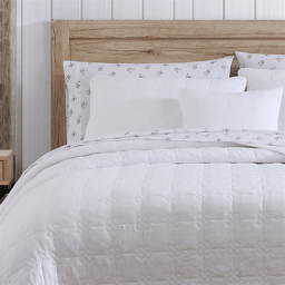 Stone Cottage Floral Trellis Cotton Reversible Quilt Set