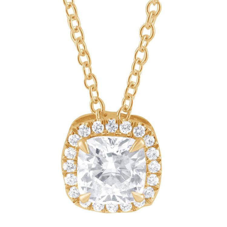 Nova Star® Yellow Gold & 3/4ctw. Lab Grown Diamond Plus Pendant