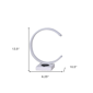 HomeRoots 14in. White Table Lamp with USB Wireless Charger - image 3