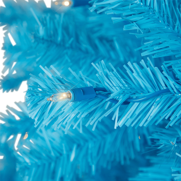 Northlight 7ft. Pre-Lit Sky Blue Artificial Pine Christmas Tree