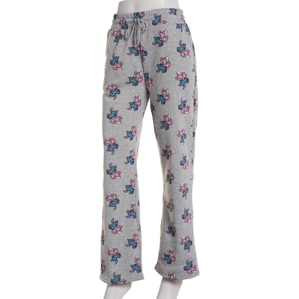 Juniors Allover Printed Stitch & Angel Fleece Sweatpants - image 
