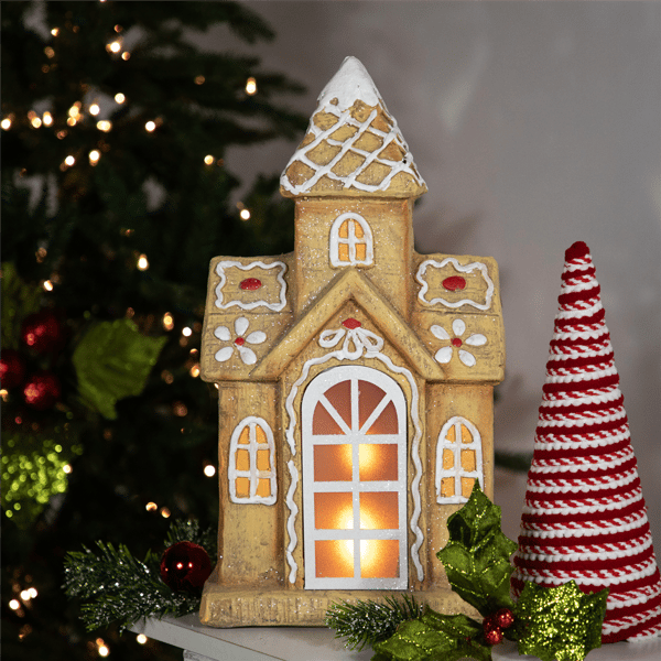 Northlight LED Christmas Gingerbread House with Icing Accents