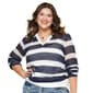 Juniors Plus Jolie & Joy Oversized Striped Hoodie - image 2