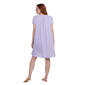 Plus Size Miss Elaine Short Sleeve Short Nightgown - image 2