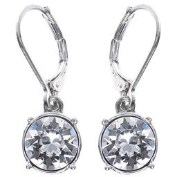 Gloria Vanderbilt Silver-Tone & Crystal Drop Earrings