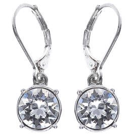 Gloria Vanderbilt Silver-Tone & Crystal Drop Earrings