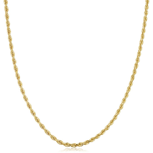 Unisex Gold Classics&#40;tm&#41; 10kt. Yellow Gold 2.7mm 20in. Rope Chain - image 