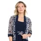 Womens R&M Richards 3/4 Sleeve Geometric Short Jacket Dress - image 5