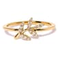 Haus of Brilliance 10kt. Yellow Gold 1/10ctw. Diamond Leaf Ring - image 1