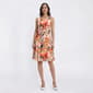 Womens Perceptions Short Sleeve Abstract Floral Jacket Dress - image 3