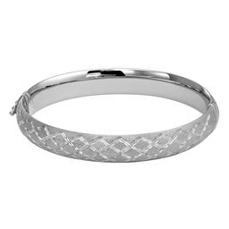 Sterling Silver 10mm Round Bangle Bracelet