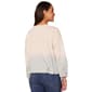 Womens Democracy Long Sleeve Bubble Hem Dip Dye Sweatshirt - image 3