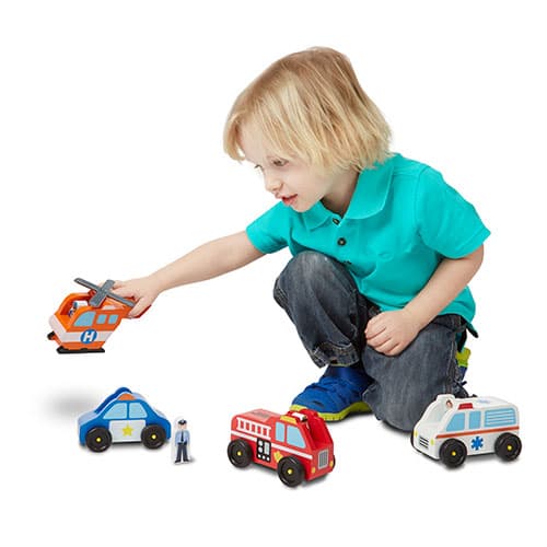 Melissa &amp; Doug® Emergency Vehicle Set