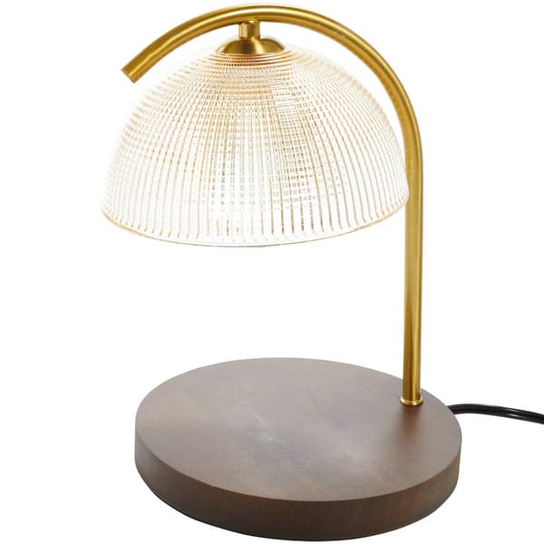 Nicole Miller NY Grande Candle Warmer w/ Glass Shade - image 