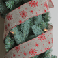 Northlight Club 12pk. Red Snowflake Christmas Ribbon Spools - image 3