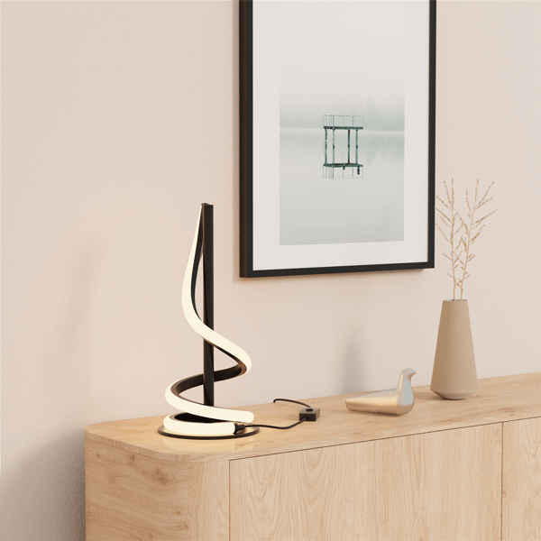 Infibrite Sculptural 16in. Curve LED Table Lamp