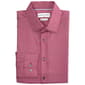 Mens Christian Aujard Regular Fit Checkered Dress Shirt-Burgundy - image 1