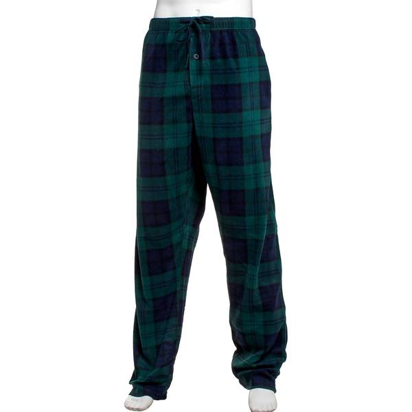 Mens Big & Tall Architect(R) Rolled Pajama Pants - Green/Navy - image 