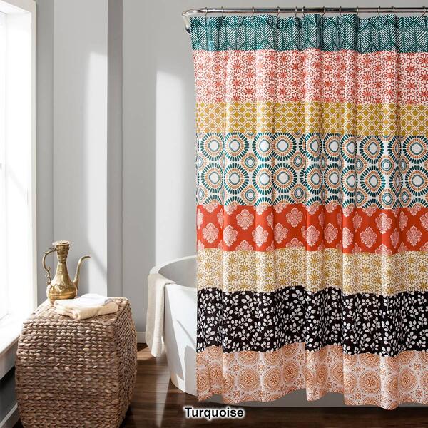 Lush Decor® Bohemian Stripe Shower Curtain
