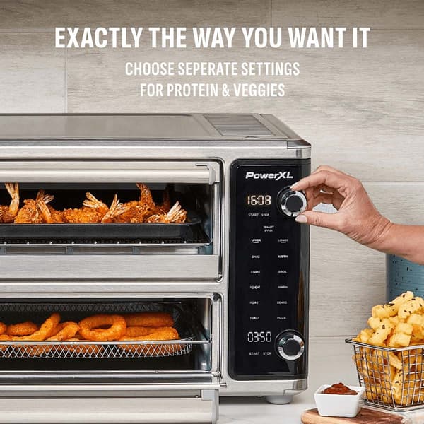 PowerXL Smartsynx(tm) 25qt. Dual Door Air Fryer Oven T067D5-1SP