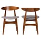 Baxton Studio Flora Mid-Century Set of 2 Dining Chairs - image 2