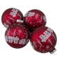 Northlight 4pc. Snowy City Christmas Glass Ball Ornaments - image 1