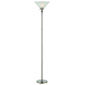 HomeRoots 71in. Nickel Torchiere Floor Lamp with Dome Shade - image 2