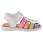 Little Girls Laura Ashley&#174; Colorful Hook and Loop Sandals - image 3