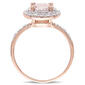 Gemstone Classics&#8482; 10kt. Rose Gold Double Halo Ring - image 4