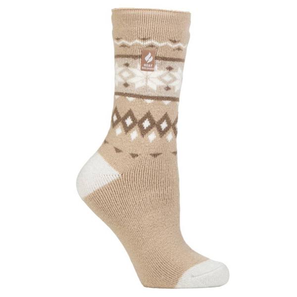 Womens Heat Holder Melissa Lite Fair Isle Crew Socks - image 