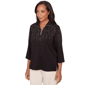 Womens Alfred Dunner Seville Stud Embellishment Blouse - image 3