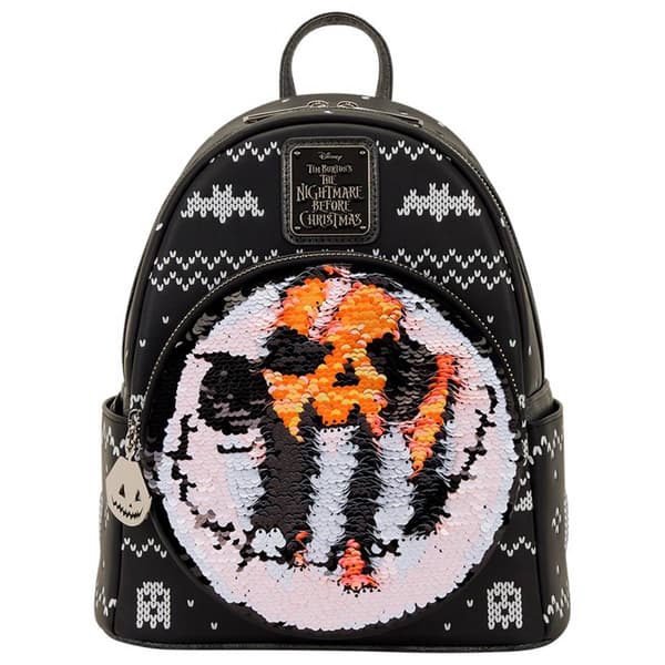 Womens Loungefly Nightmare Before Christmas Sequin Mini Backpack