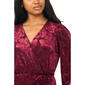 Womens MSK Long Sleeve Burnout Floral Surplice Neck Midi Dress - image 5
