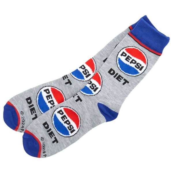 Mens Crazy Socks Diet Pepsi Crew Socks - image 