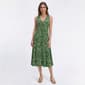 Petite Anne Klein Sleeveless Sketched Floral A-Line Dress - image 1